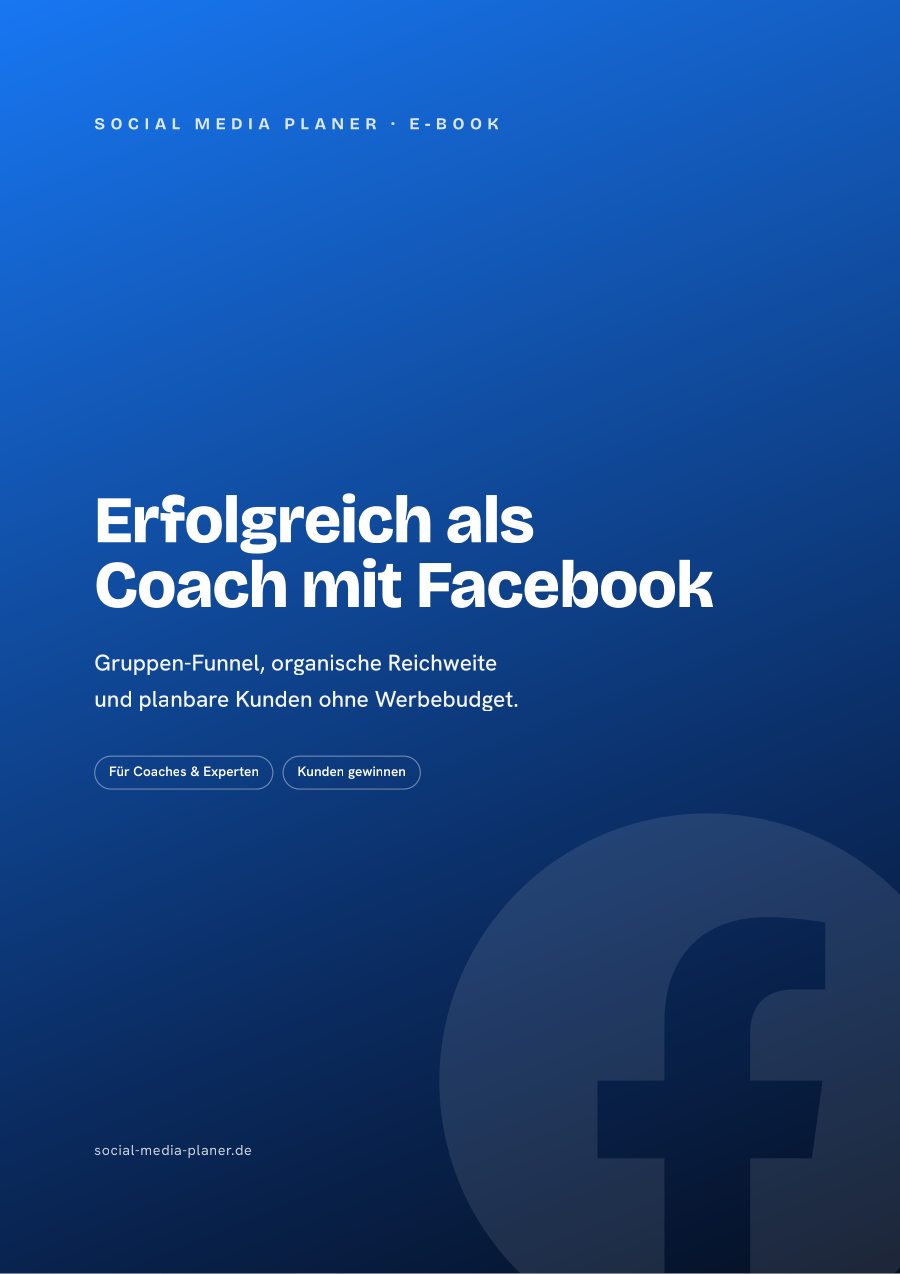 Erfolgreich als Coach mit Facebook – E-Book-Cover (Facebook)