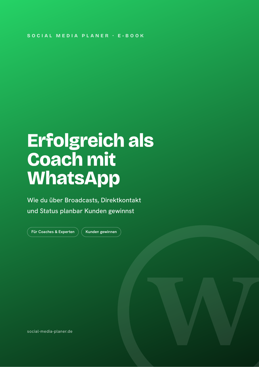 Erfolgreich als Coach mit WhatsApp – E-Book-Cover (WhatsApp)