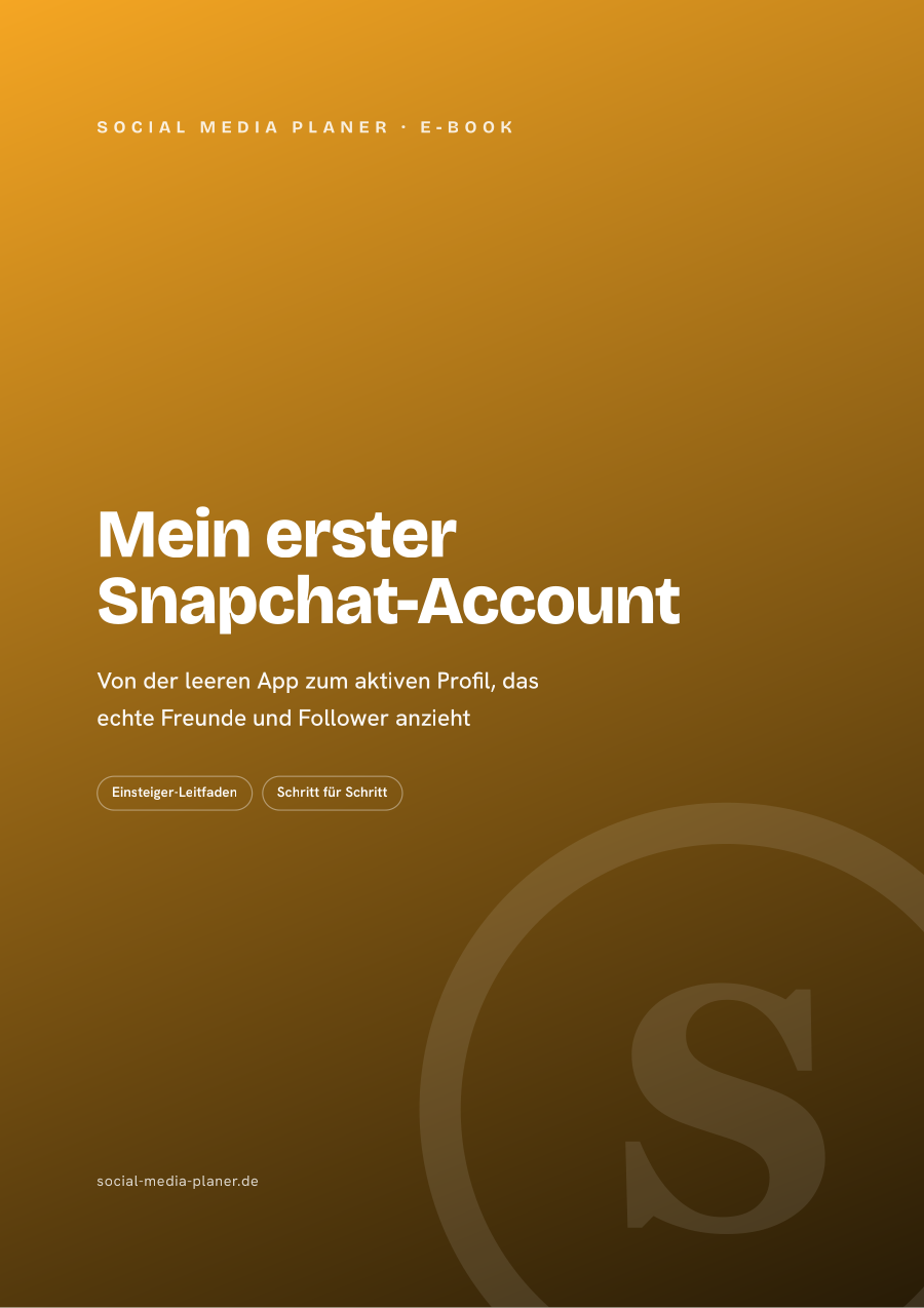 Mein erster Snapchat-Account – E-Book-Cover (Snapchat)