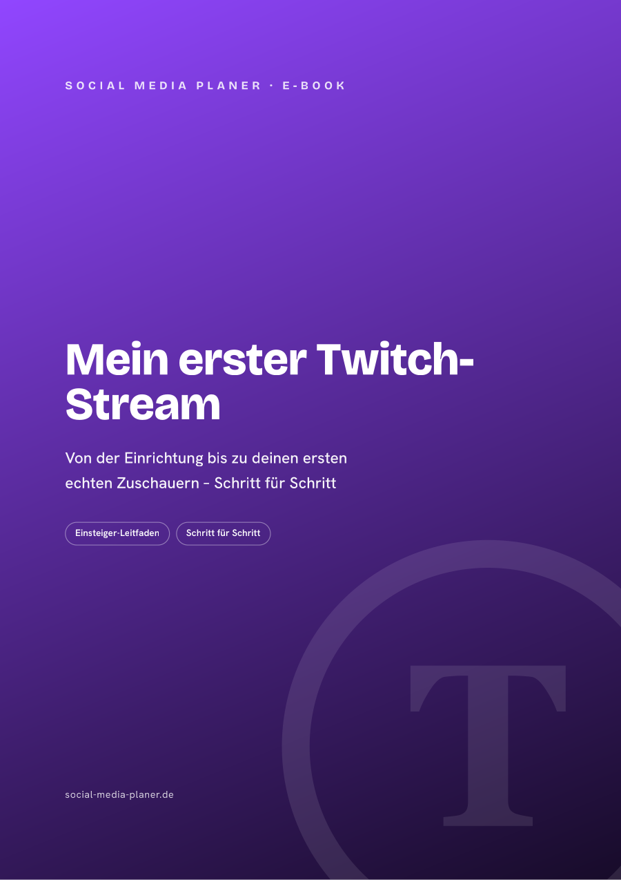 Mein erster Twitch-Stream – E-Book-Cover (Twitch)