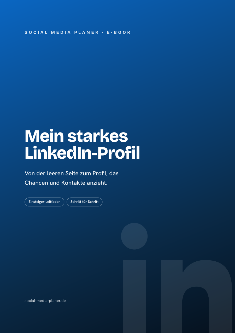 Mein starkes LinkedIn-Profil – E-Book-Cover (LinkedIn)