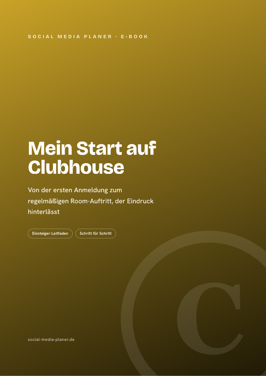 Mein Start auf Clubhouse – E-Book-Cover (Clubhouse)