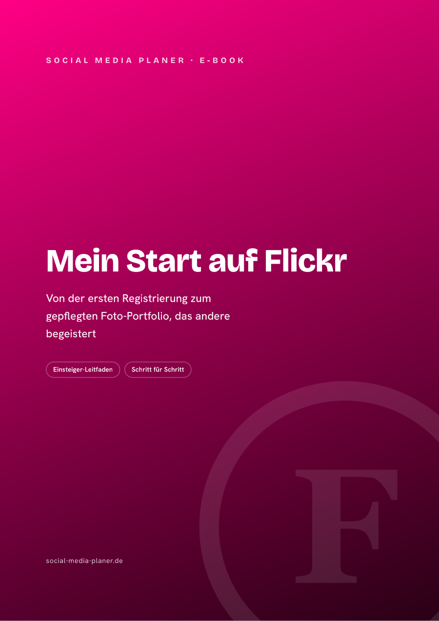 Mein Start auf Flickr – E-Book-Cover (Flickr)