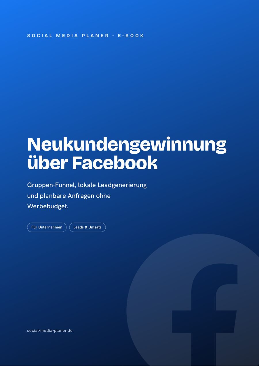 Neukundengewinnung über Facebook – E-Book-Cover (Facebook)