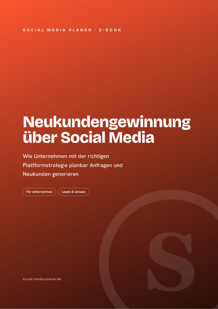 Neukundengewinnung über Social Media – E-Book-Cover (Social Media)