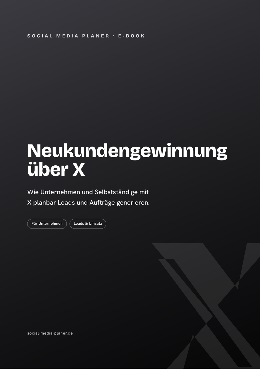 Neukundengewinnung über X – E-Book-Cover (X)