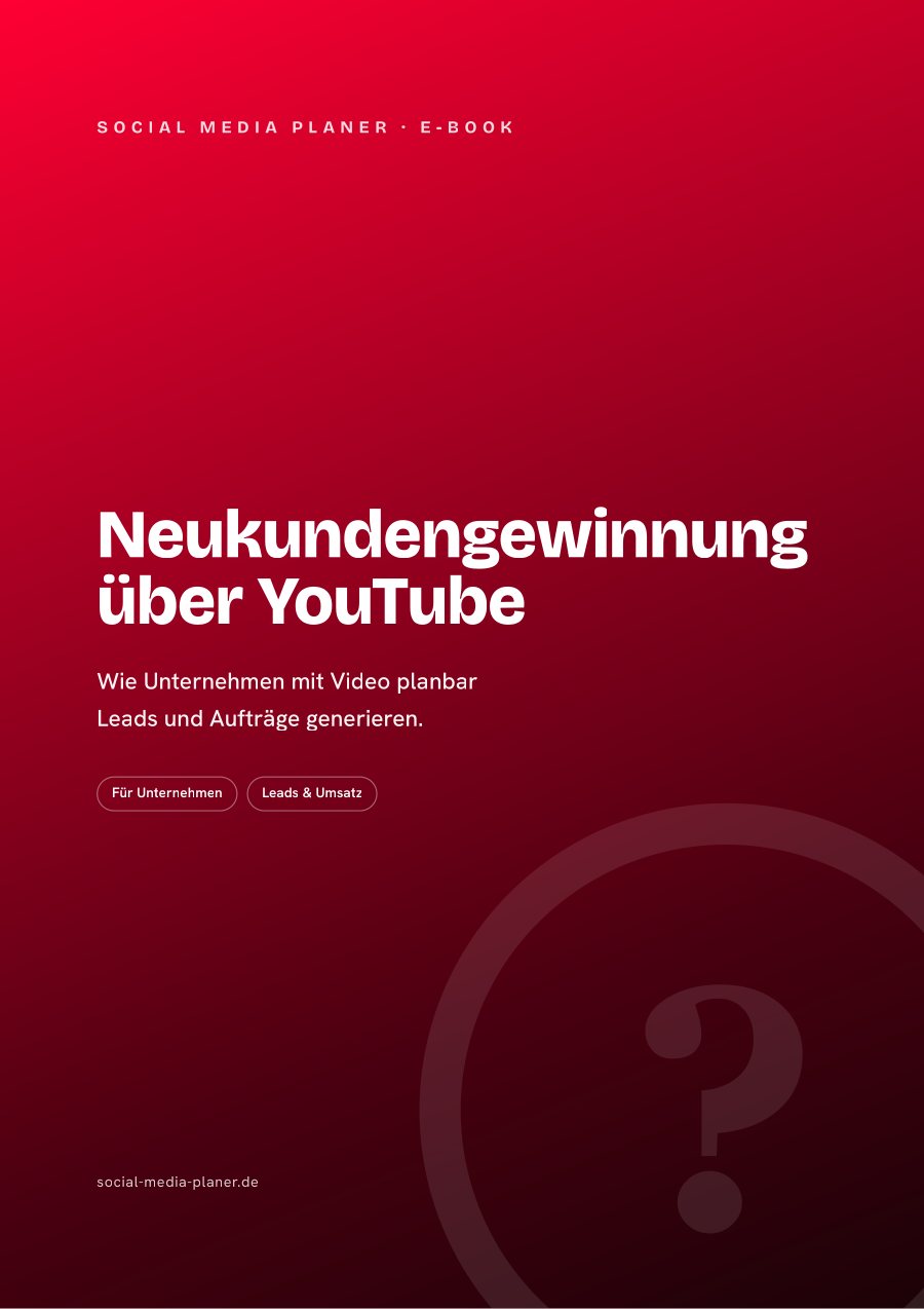 Neukundengewinnung über YouTube – E-Book-Cover (YouTube)