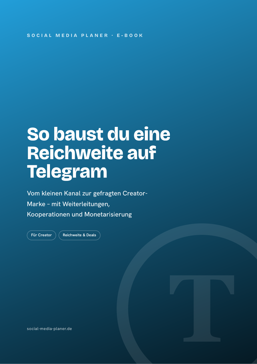 So baust du eine Reichweite auf Telegram – E-Book-Cover (Telegram)