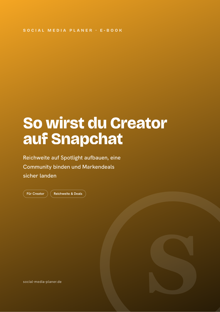 So wirst du Creator auf Snapchat – E-Book-Cover (Snapchat)
