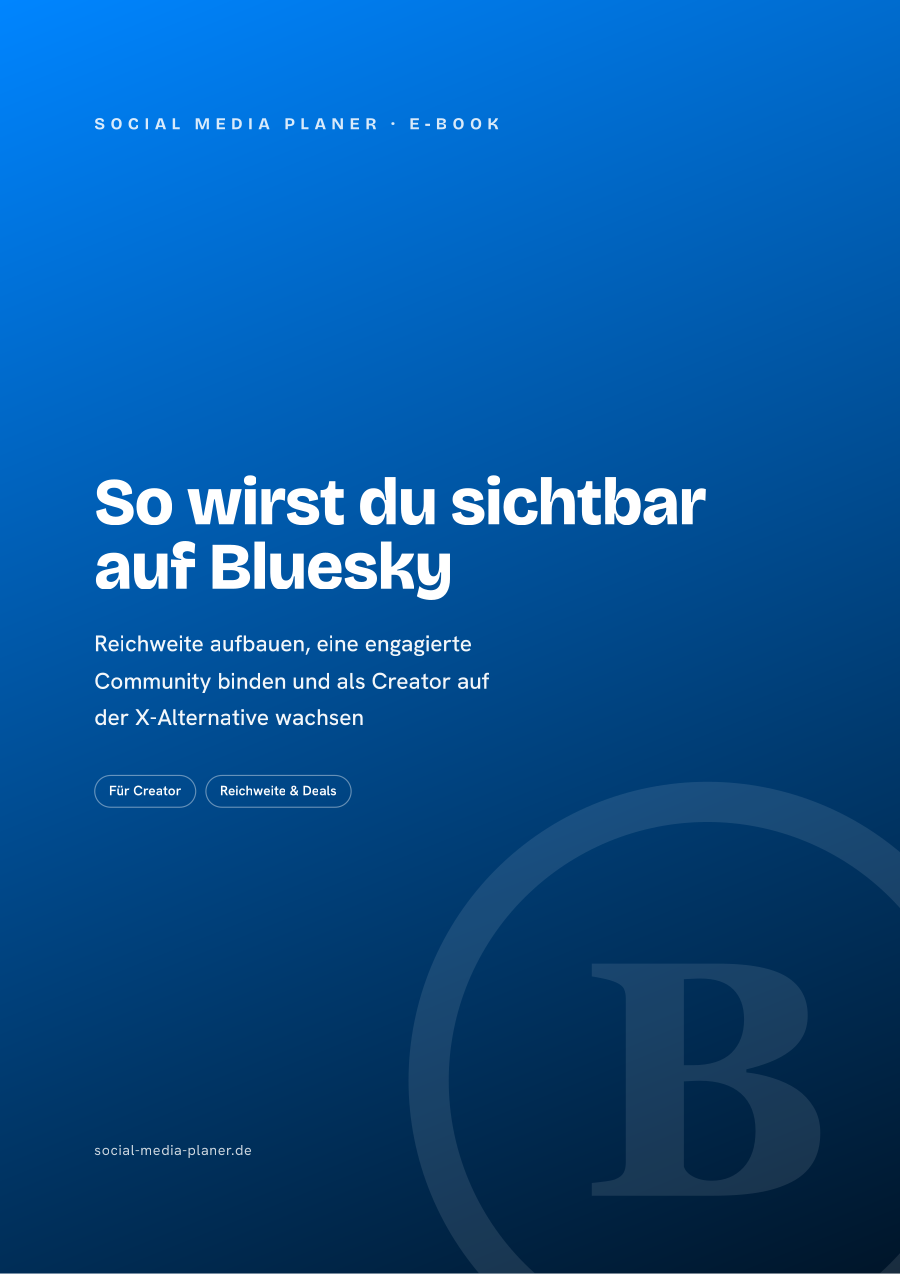So wirst du sichtbar auf Bluesky – E-Book-Cover (Bluesky)