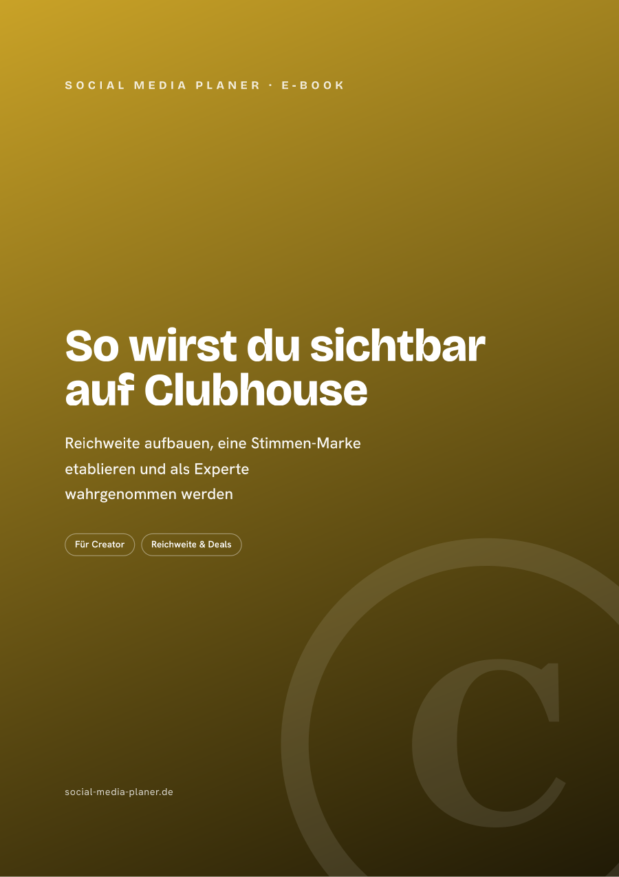 So wirst du sichtbar auf Clubhouse – E-Book-Cover (Clubhouse)