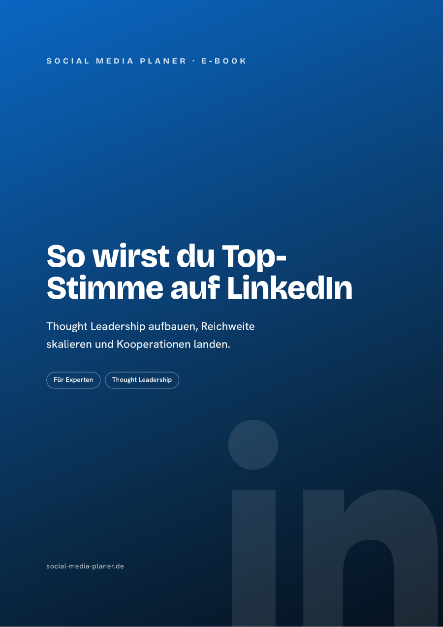 So wirst du Top-Stimme auf LinkedIn – E-Book-Cover (LinkedIn)